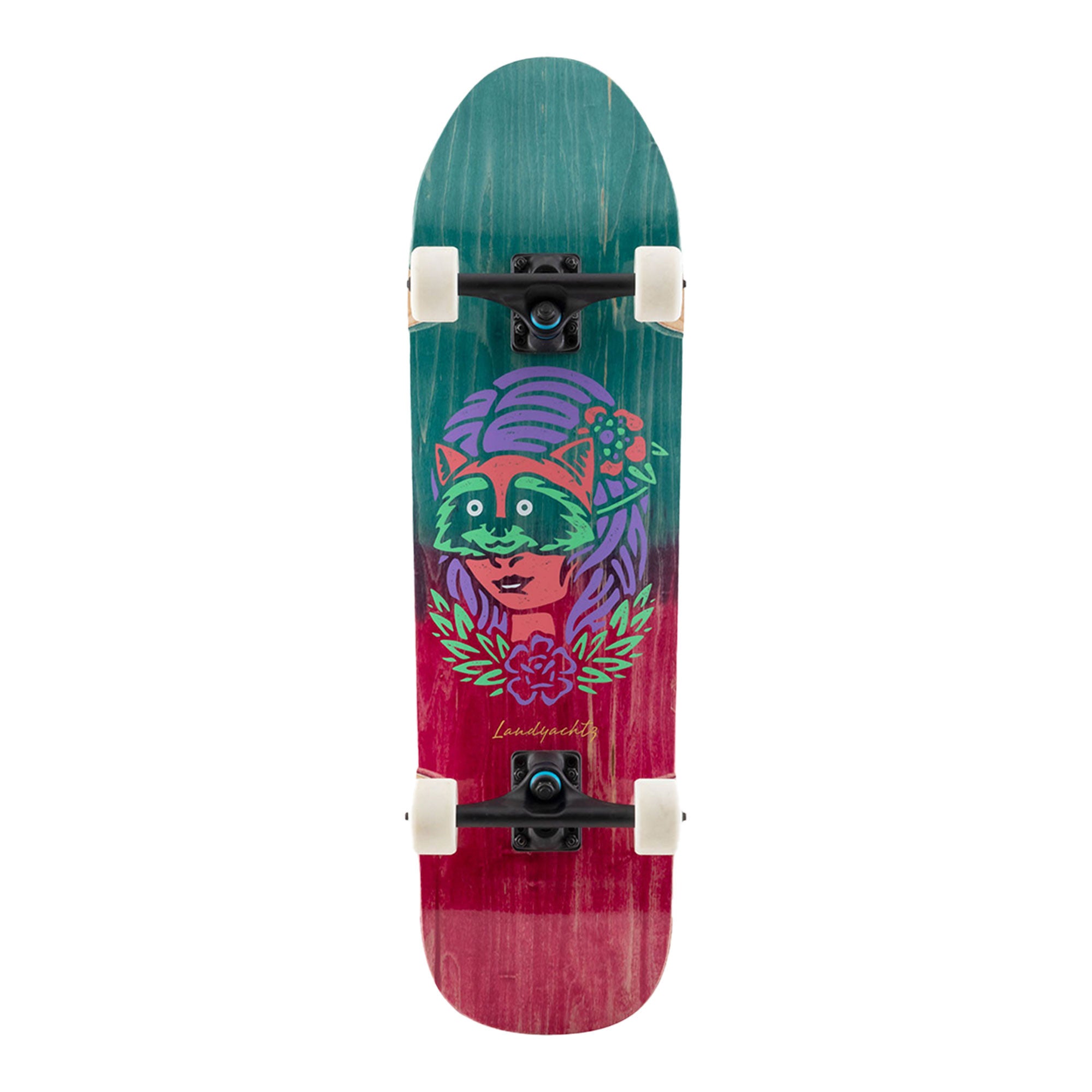 Landyachtz ATV X Cruiser Skateboard Complete - Perfecto Raccoon - Mooloolabas