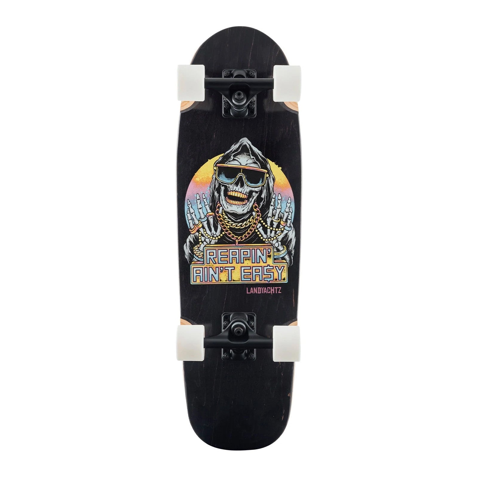 Landyachtz Dinghy 28.5” Cruiser Skateboard - Blunt Reapin Ain’t Easy - Mooloolabas