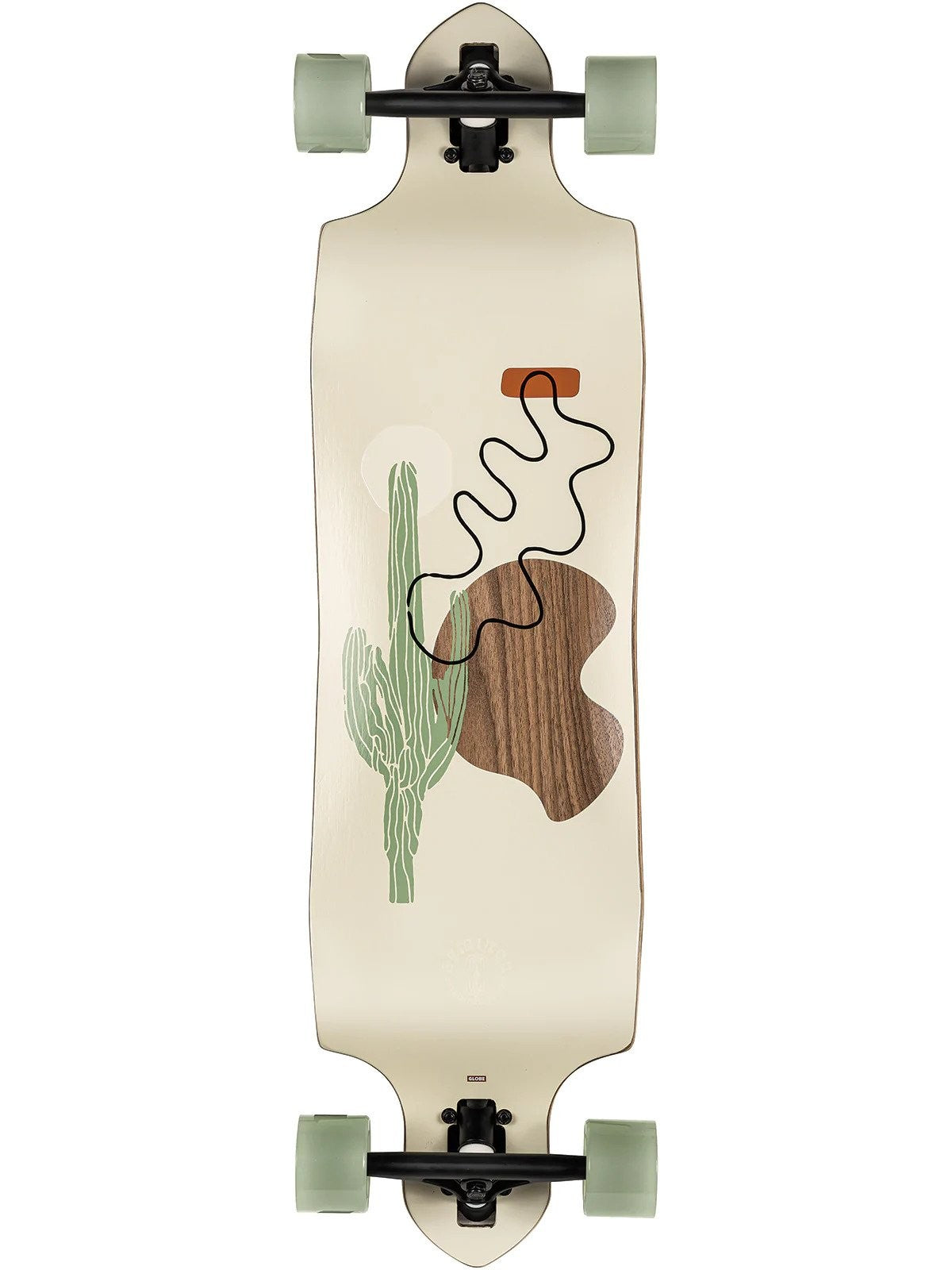 Globe Geminon Micro Drop 37.5" Longboard Complete - Walnut/Cacti - Mooloolabas