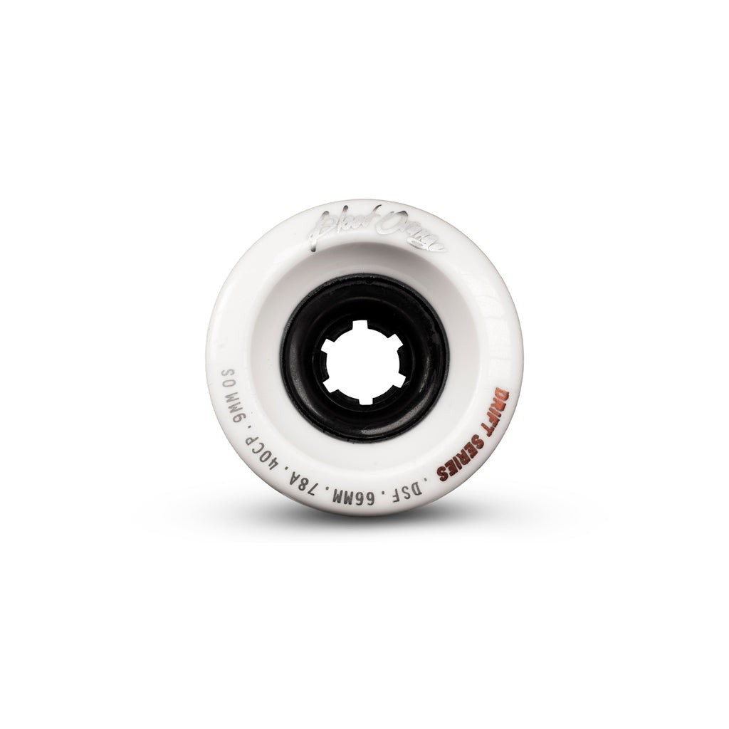 Blood Orange Drift 66mm Longboard Rollen - White