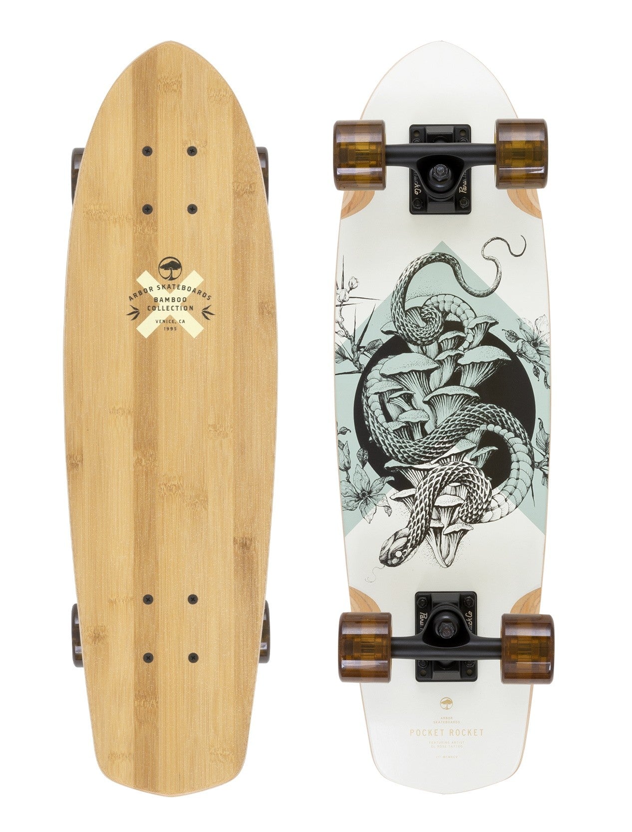 Arbor Pocket Rocket 27" Cruiser Skateboard Complete