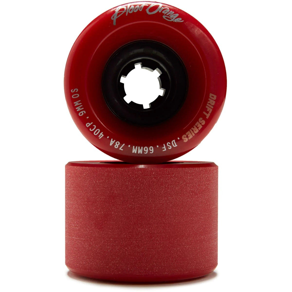 Blood Orange Drift 66mm Longboard Rollen - Red