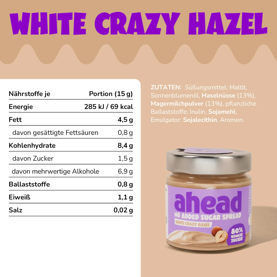 Ahead White Crazy Hazel Aufstrich - Mooloolabas