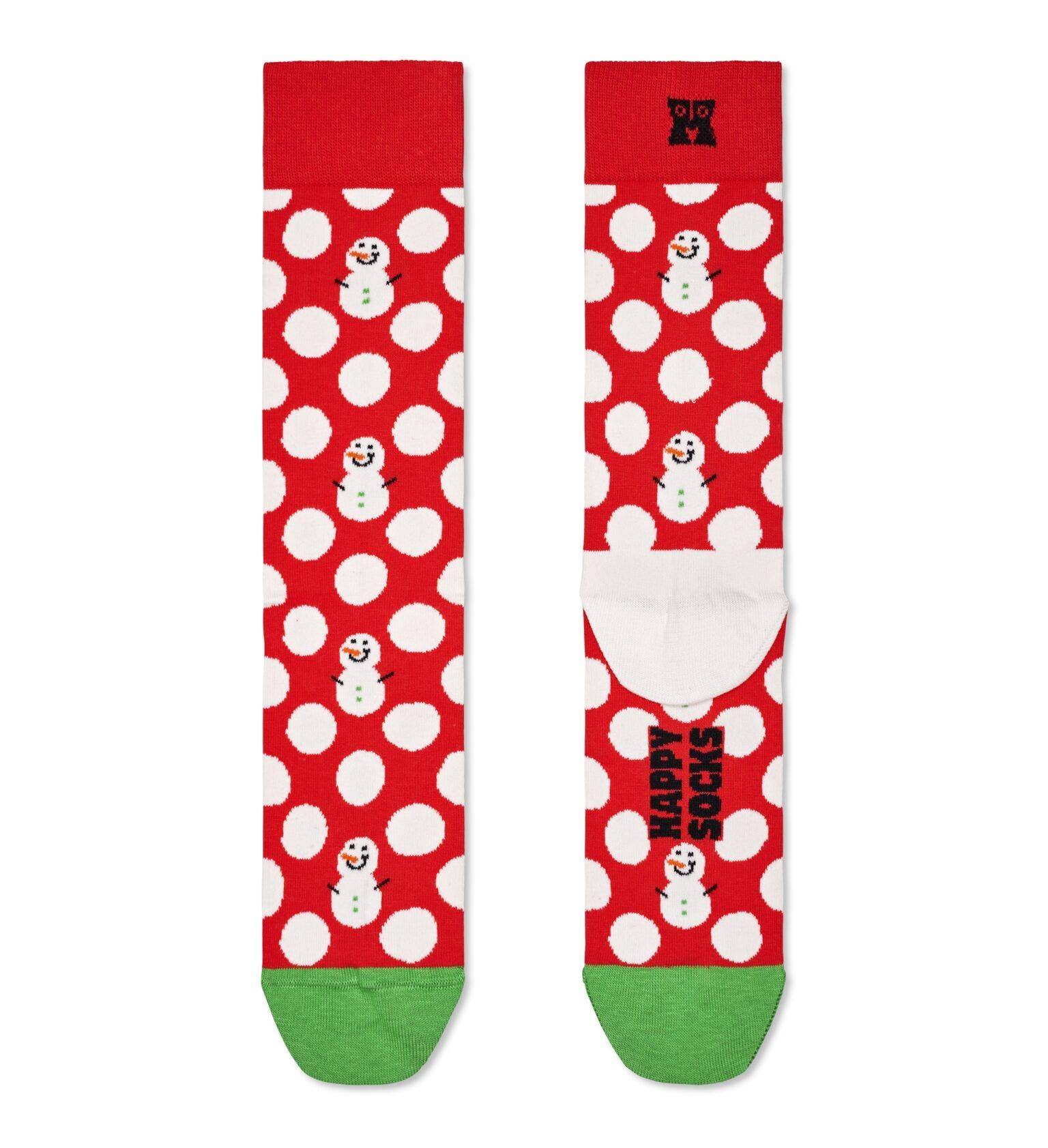 Happy Socks Big Dot Snowman Sock