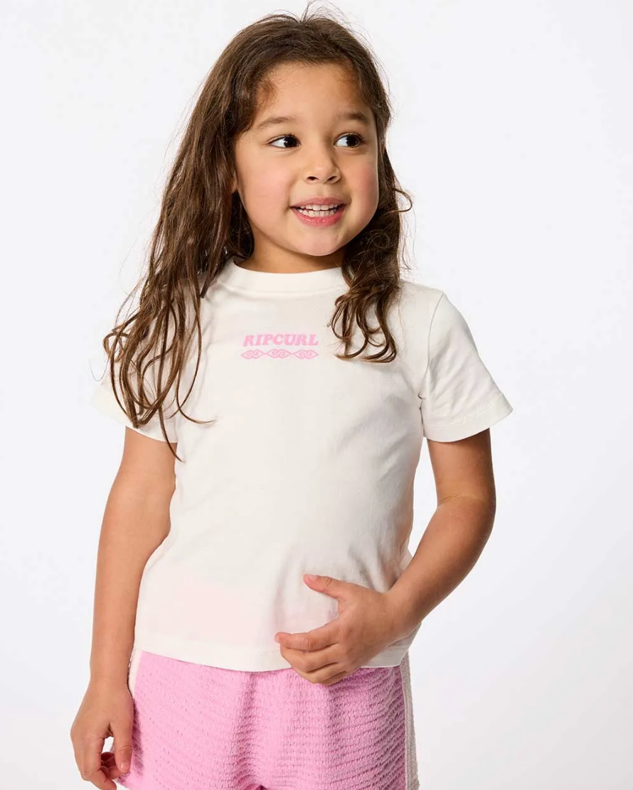 Rip Curl Island Relaxed Art T-Shirt für Mädchen (1-8 Jahre)