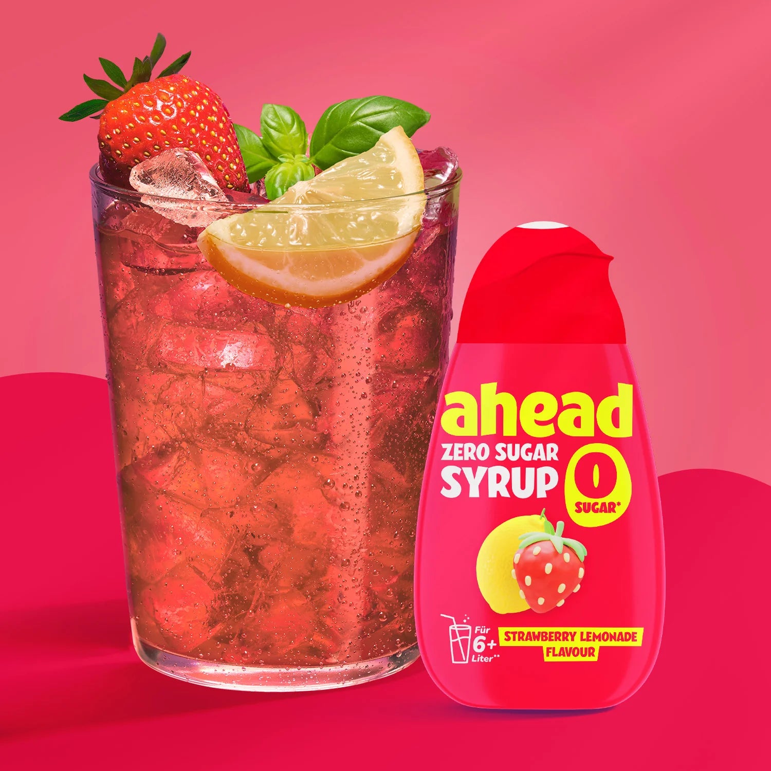 Ahead Strawberry Lemonade Zero Sirup - Mooloolabas