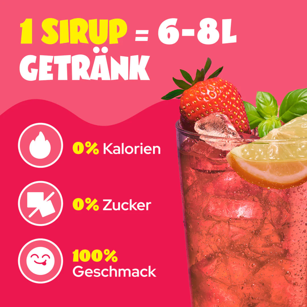 Ahead Strawberry Lemonade Zero Sirup - Mooloolabas