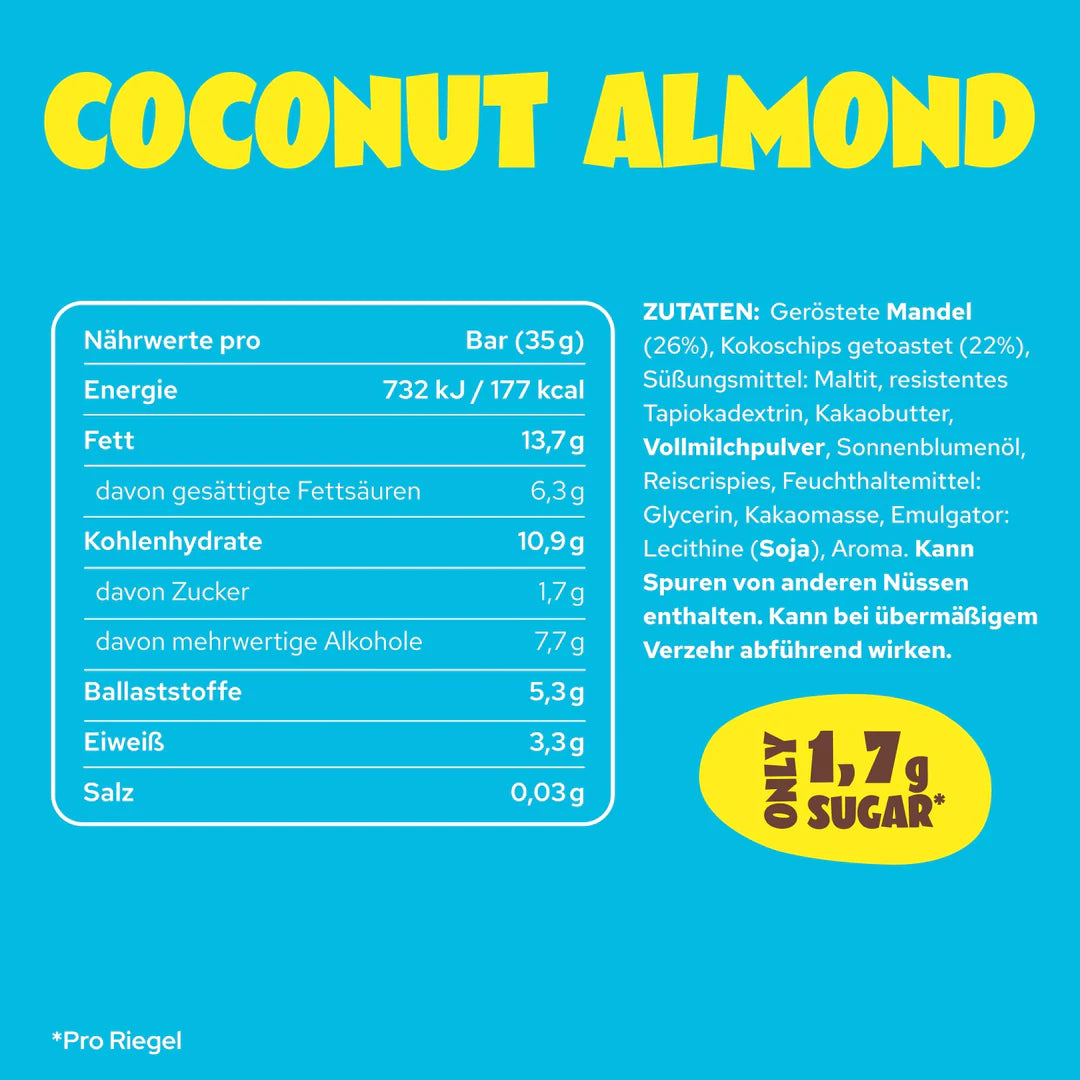 Ahead Coconut Almond Nussriegel - Mooloolabas