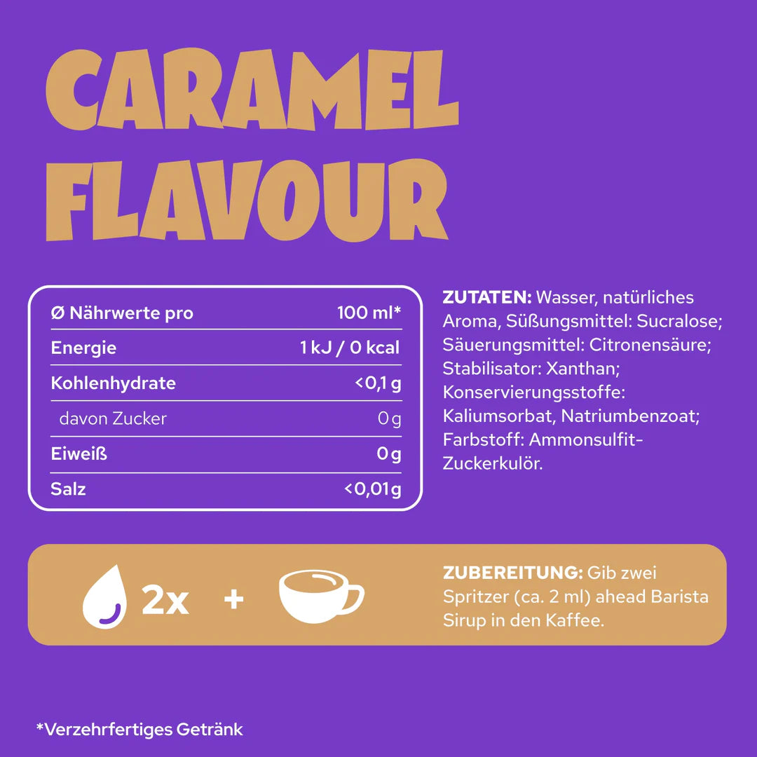 Ahead Caramel Flavour Zero Sugar Sirup - Mooloolabas