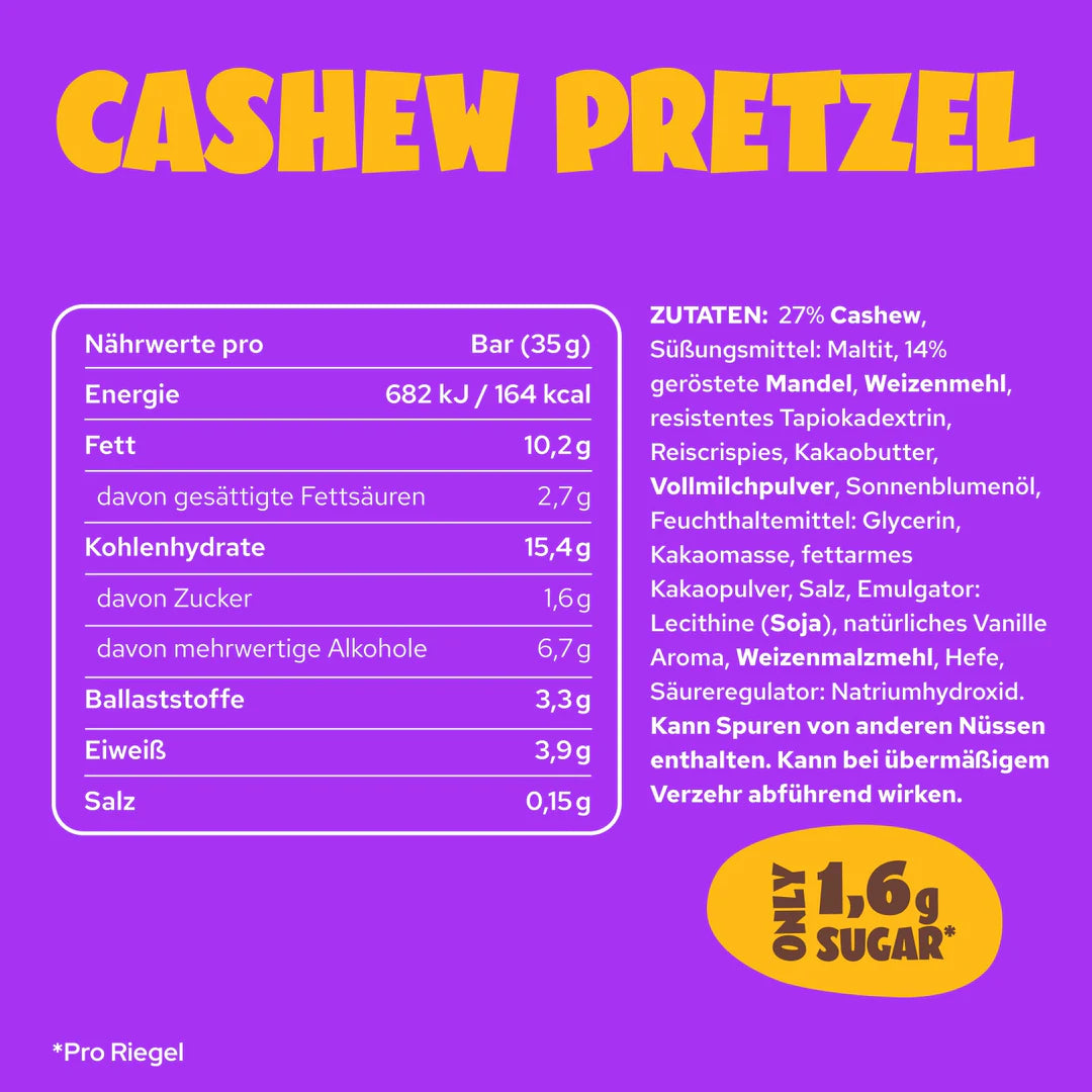Ahead Cashew Pretzel Riegel - Mooloolabas