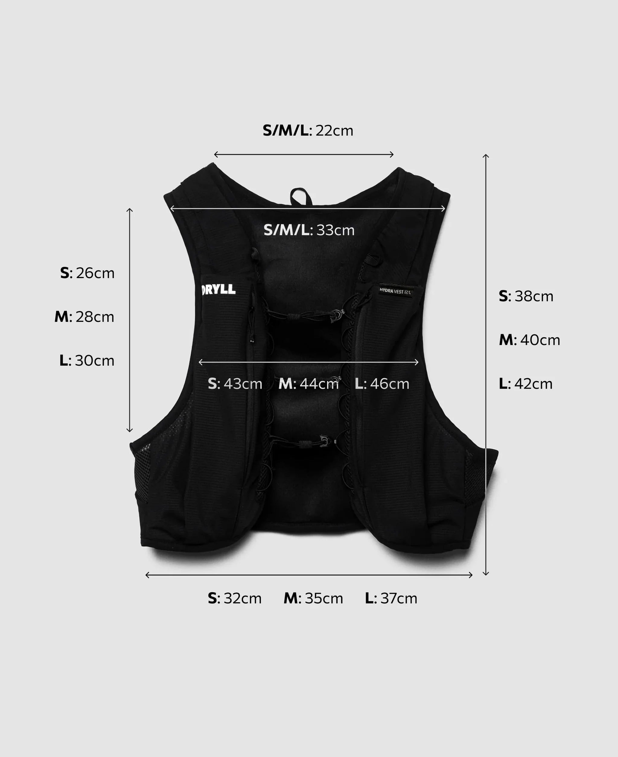 DRYLL Laufweste „Essentials Hydra Vest 12L“ - Mooloolabas
