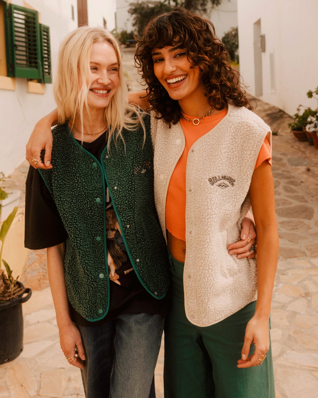 Billabong Be Happy - Sherpa-Weste für Frauen