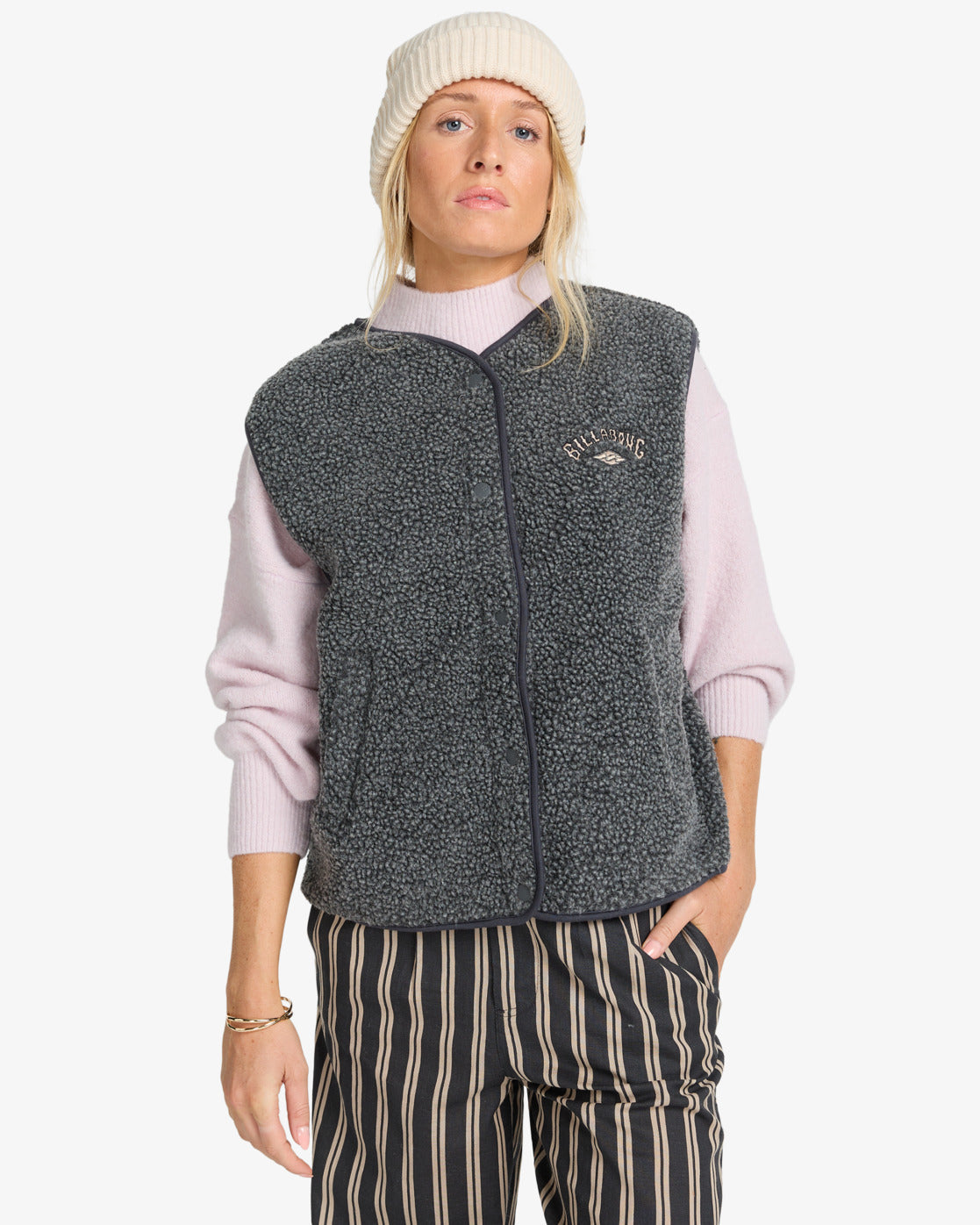 Be Happy - Sherpa-Weste für Frauen
