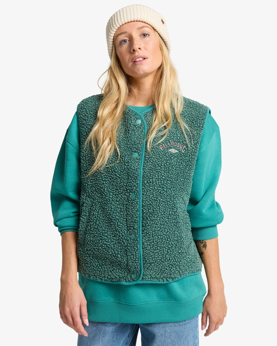 Be Happy - Sherpa-Weste für Frauen