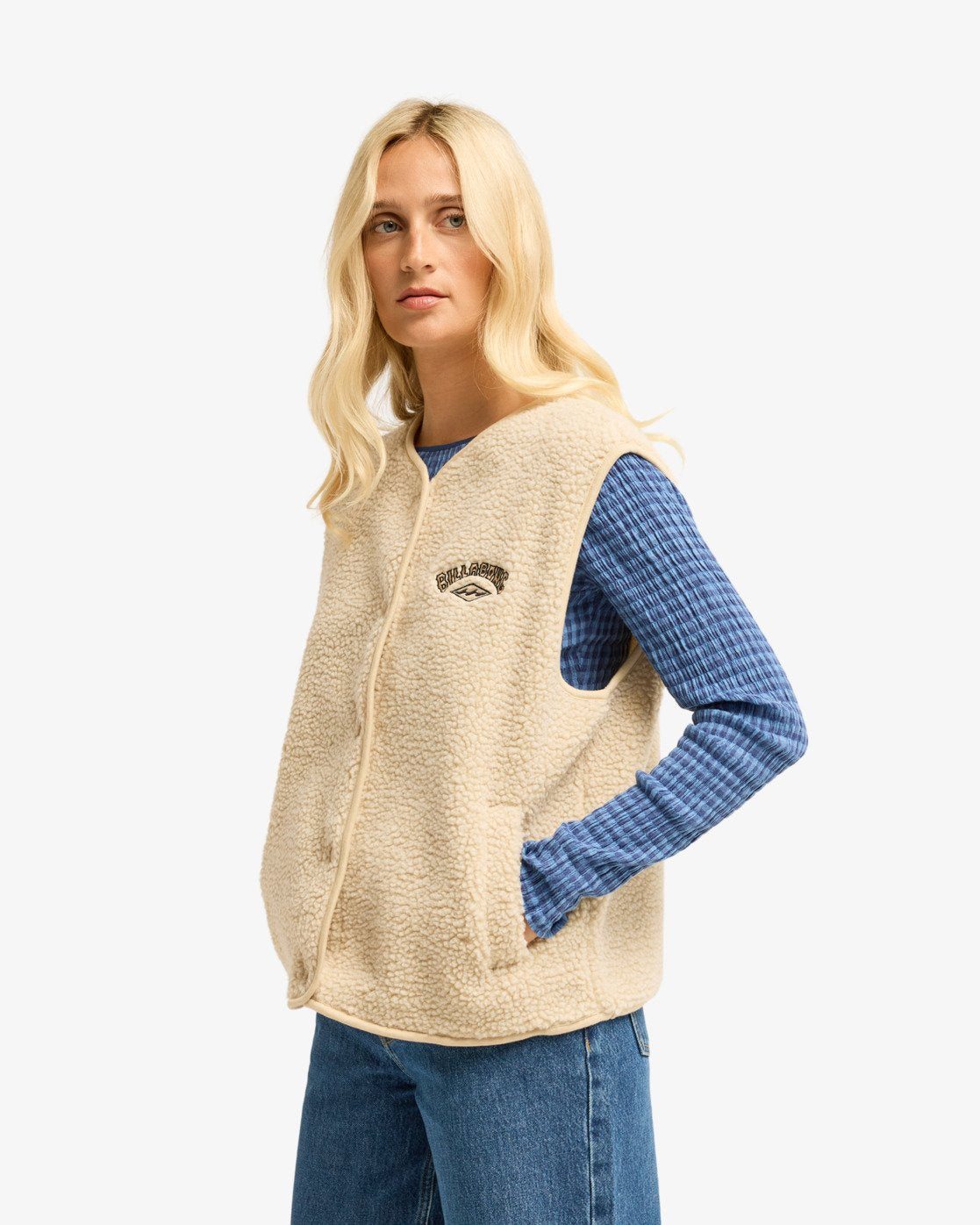 Billabong Be Happy - Sherpa-Weste für Frauen