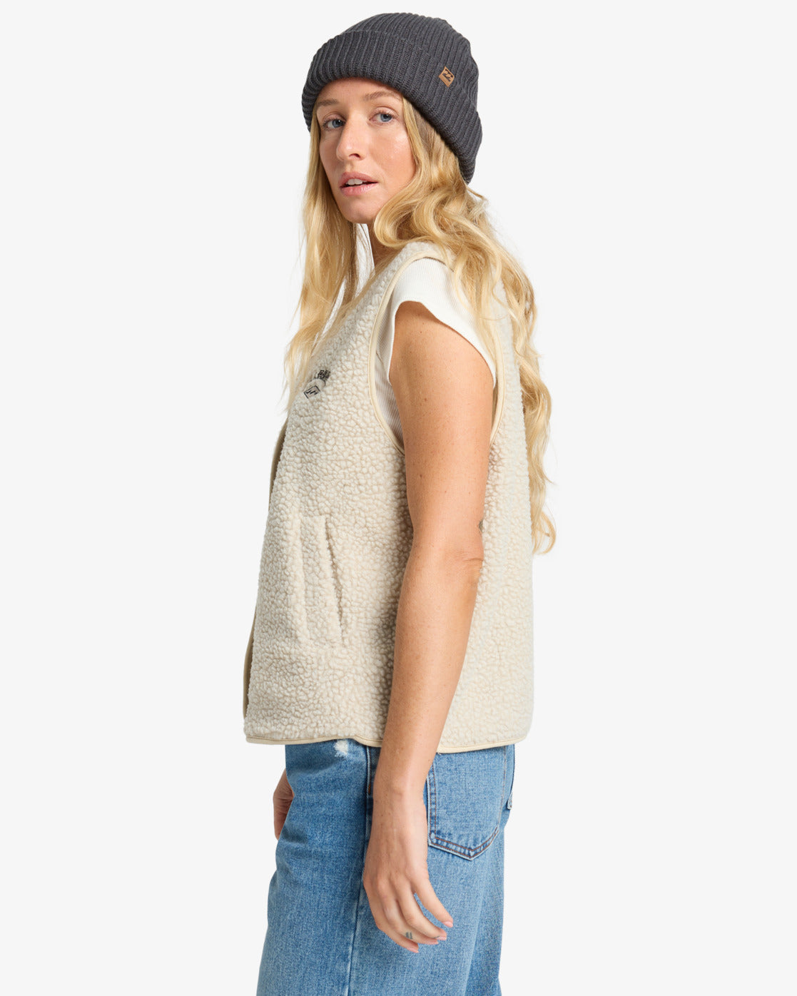 Billabong Be Happy - Sherpa-Weste für Frauen
