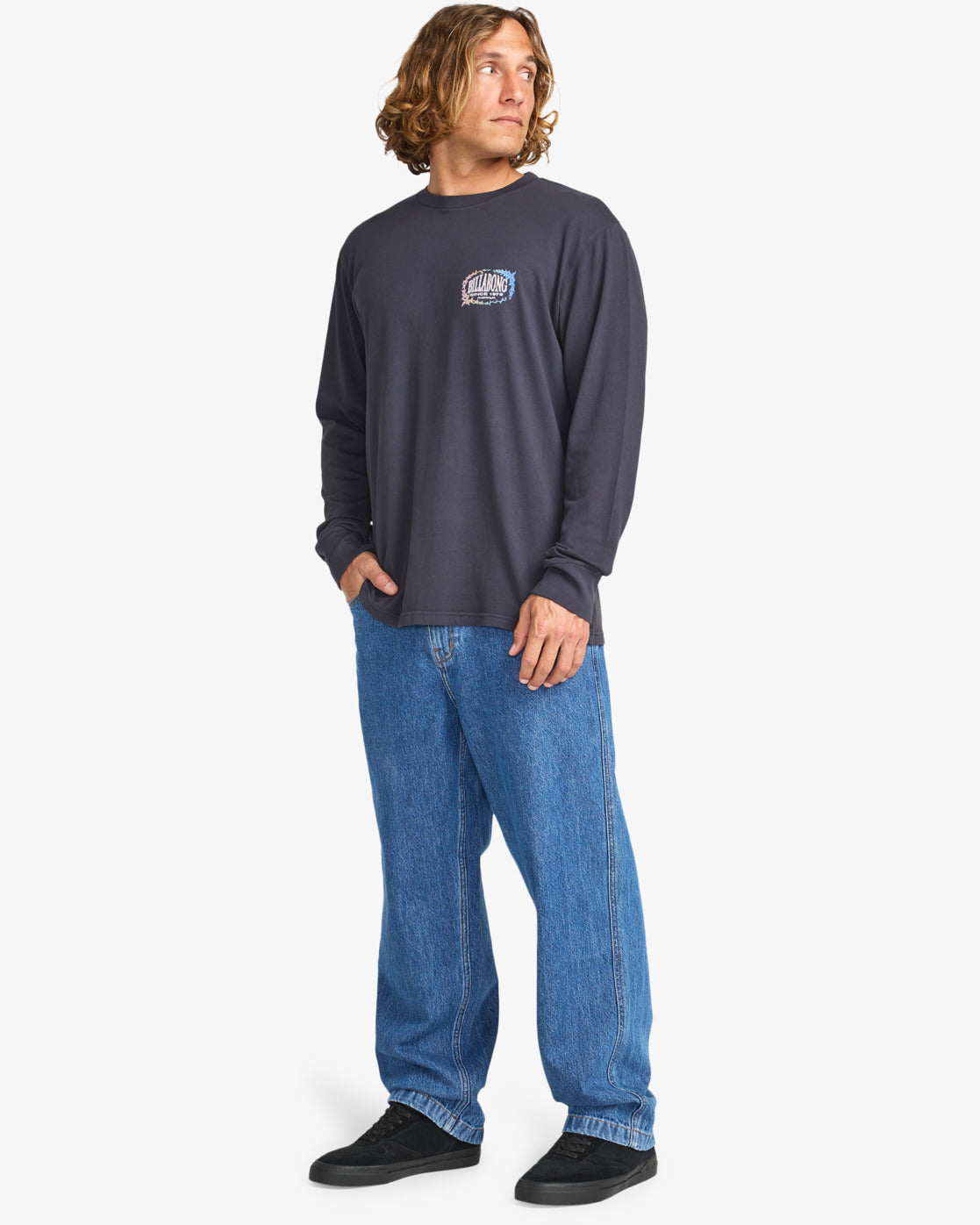 Billabong The Bay Wave Washed - Longsleeve für Männer