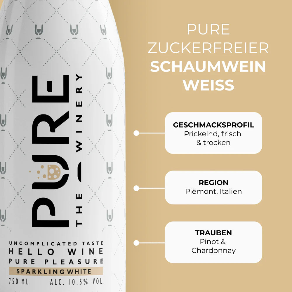 Pure - Zuckerfreier Schaumwein Weiß - Mooloolabas