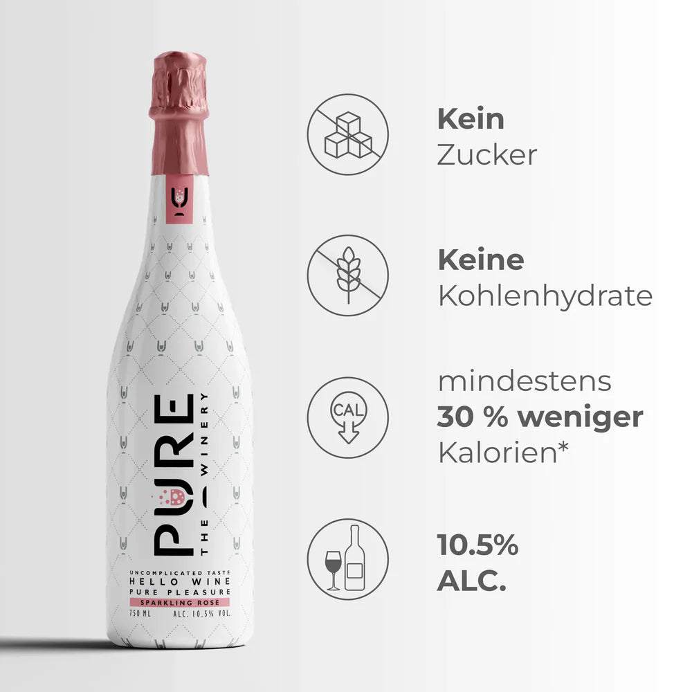 Pure - Zuckerfreier Schaumwein Rose´ - Mooloolabas